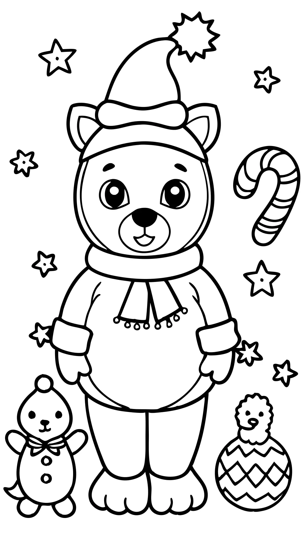 coloring pages christmas animals